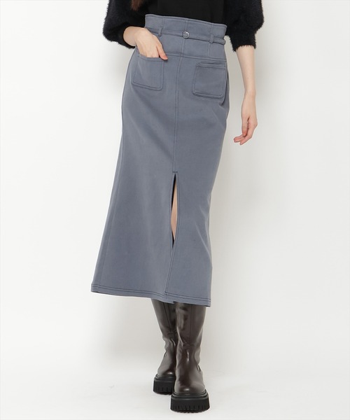 【セール】配色ステッチＡラインスカート（スカート）｜REDYAZEL（レディアゼル）