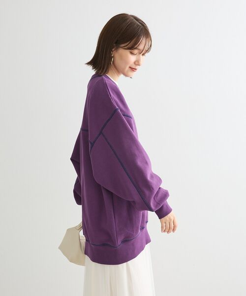 Sugar spoon（シュガースプーン）の「・SUGAR　SPOON　カラーstスウェット（スウェット・レディース・グリーン/ライトグレー/パープル/ブラック/チャコールグレー・FREE）」の6枚目の写真