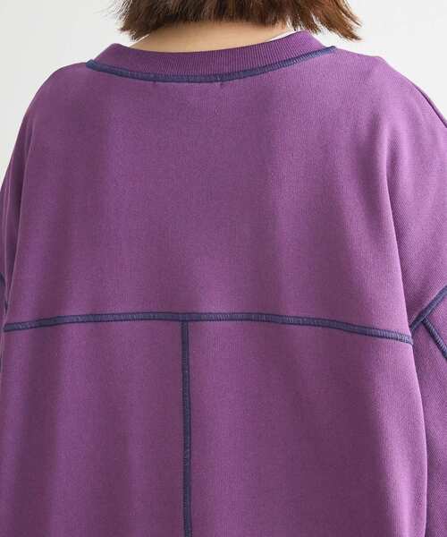 Sugar spoon（シュガースプーン）の「・SUGAR　SPOON　カラーstスウェット（スウェット・レディース・グリーン/ライトグレー/パープル/ブラック/チャコールグレー・FREE）」の9枚目の写真