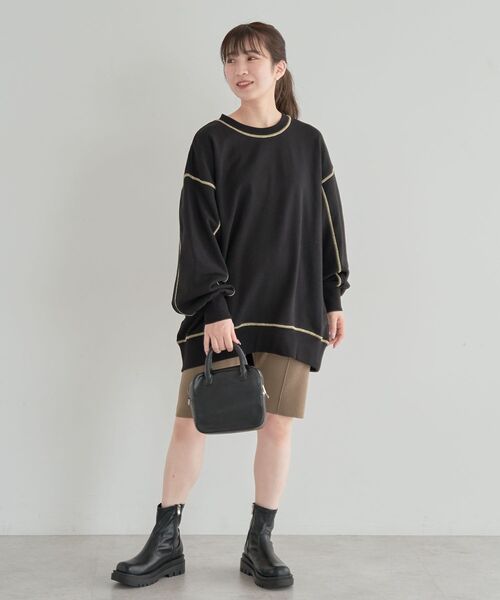 Sugar spoon（シュガースプーン）の「・SUGAR　SPOON　カラーstスウェット（スウェット・レディース・グリーン/ライトグレー/パープル/ブラック/チャコールグレー・FREE）」の17枚目の写真