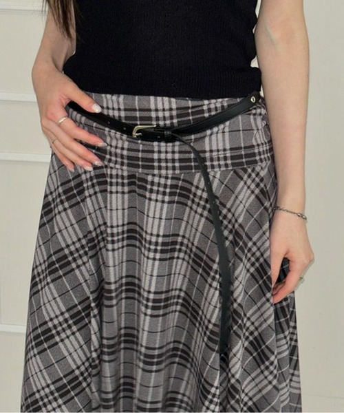HALEY PESCA（ヘーリーペスカ）の「HALEY PESCA/ギークチェック　アンバランスミディアムスカート（スカート・レディース・グレー・SMALL/LARGE/MEDIUM）」の7枚目の写真