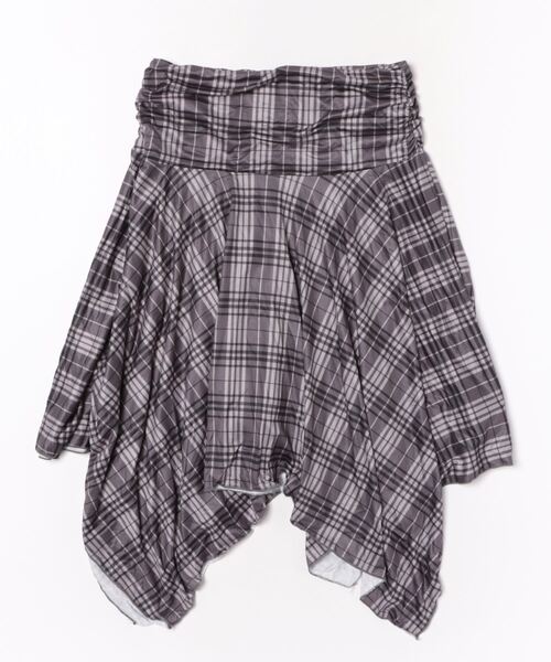 HALEY PESCA（ヘーリーペスカ）の「HALEY PESCA/ギークチェック　アンバランスミディアムスカート（スカート・レディース・グレー・SMALL/LARGE/MEDIUM）」の11枚目の写真