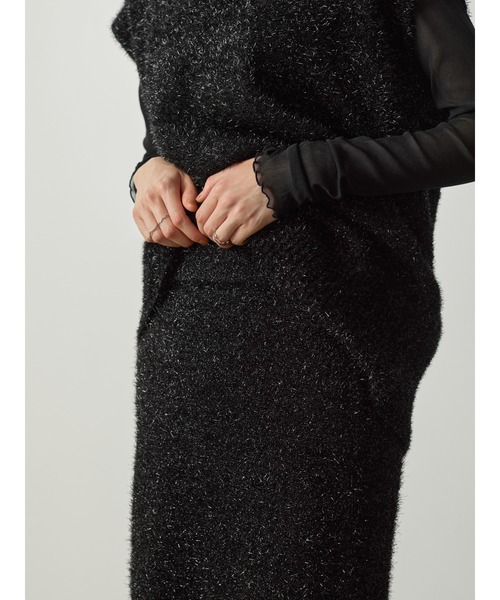 ラメニットタイトスカート（スカート）｜DOLLUPOOPS（ドールアップウップス）