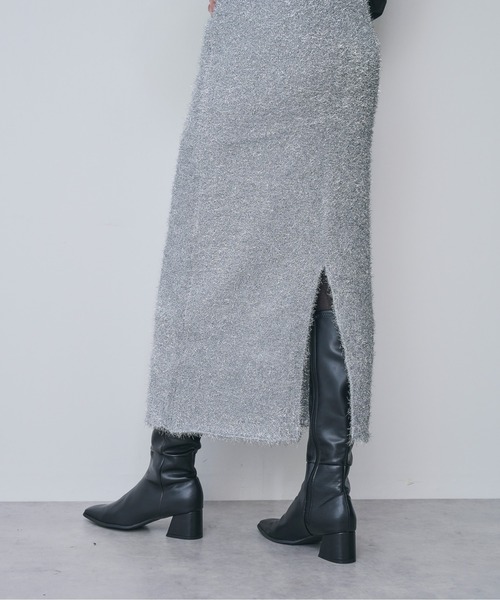 ラメニットタイトスカート（スカート）｜DOLLUPOOPS（ドールアップウップス）