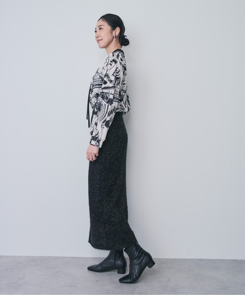 ラメニットタイトスカート（スカート）｜DOLLUPOOPS（ドールアップウップス）