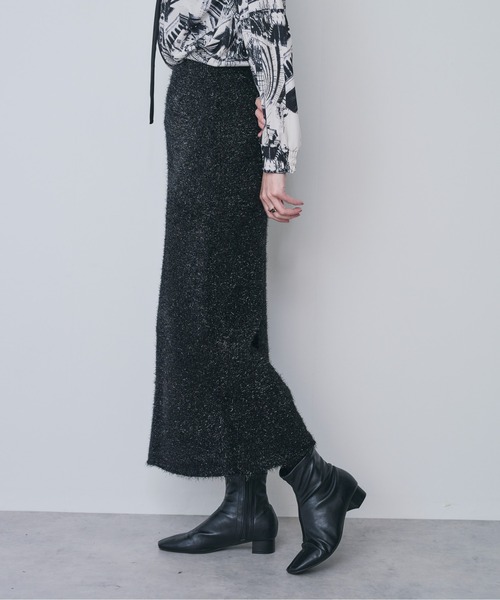 ラメニットタイトスカート（スカート）｜DOLLUPOOPS（ドールアップウップス）