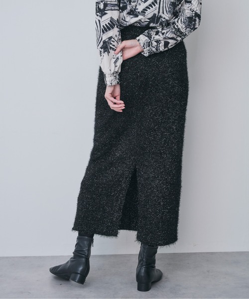 ラメニットタイトスカート（スカート）｜DOLLUPOOPS（ドールアップウップス）
