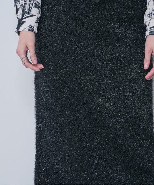 ラメニットタイトスカート（スカート）｜DOLLUPOOPS（ドールアップウップス）