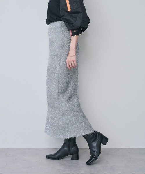 ラメニットタイトスカート（スカート）｜DOLLUPOOPS（ドールアップウップス）