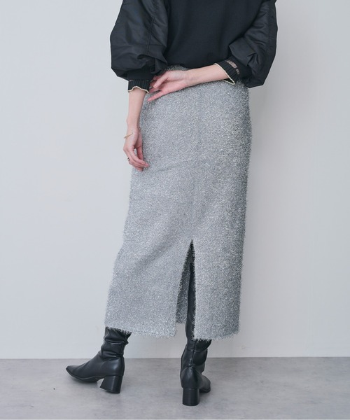 ラメニットタイトスカート（スカート）｜DOLLUPOOPS（ドールアップウップス）