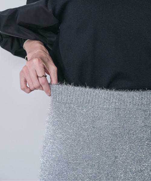 ラメニットタイトスカート（スカート）｜DOLLUPOOPS（ドールアップウップス）