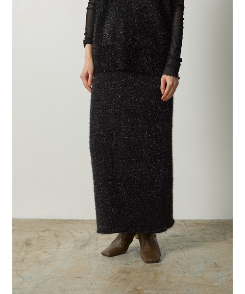 ラメニットタイトスカート（スカート）｜DOLLUPOOPS（ドールアップウップス）