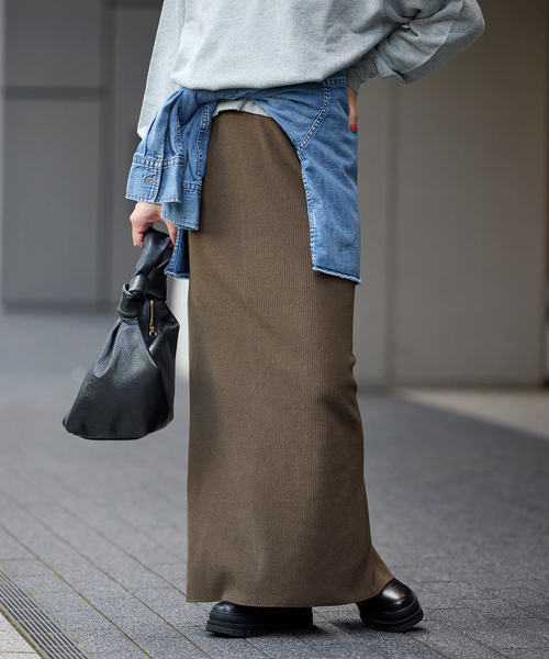 【セール】ウールライクハリヌキロングスカート（スカート）｜JOURNAL STANDARD（ジャーナルスタンダード）