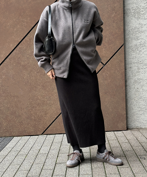 JOURNAL STANDARD（ジャーナルスタンダード）の「ウールライクハリヌキロングスカート（スカート・レディース・ブラック/ブラウン系その他・FREE）」の5枚目の写真