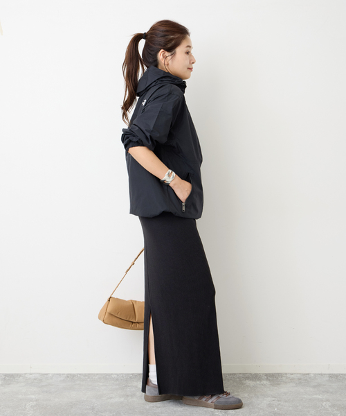 JOURNAL STANDARD（ジャーナルスタンダード）の「ウールライクハリヌキロングスカート（スカート・レディース・ブラック/ブラウン系その他・FREE）」の8枚目の写真