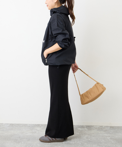 JOURNAL STANDARD（ジャーナルスタンダード）の「ウールライクハリヌキロングスカート（スカート・レディース・ブラック/ブラウン系その他・FREE）」の9枚目の写真