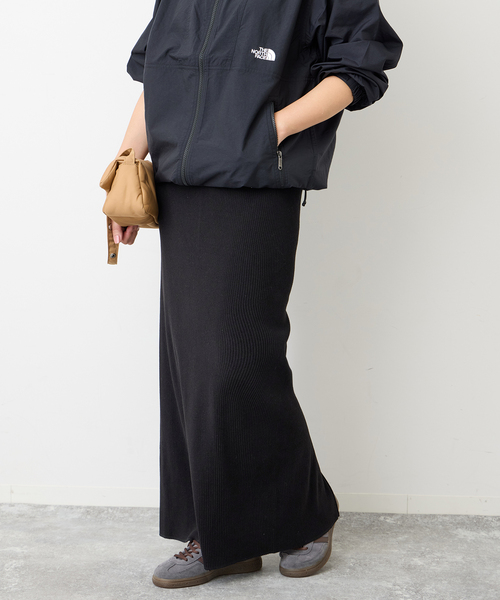 JOURNAL STANDARD（ジャーナルスタンダード）の「ウールライクハリヌキロングスカート（スカート・レディース・ブラック/ブラウン系その他・FREE）」の11枚目の写真