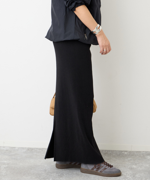 JOURNAL STANDARD（ジャーナルスタンダード）の「ウールライクハリヌキロングスカート（スカート・レディース・ブラック/ブラウン系その他・FREE）」の12枚目の写真