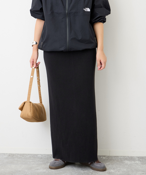 JOURNAL STANDARD（ジャーナルスタンダード）の「ウールライクハリヌキロングスカート（スカート・レディース・ブラック/ブラウン系その他・FREE）」の13枚目の写真
