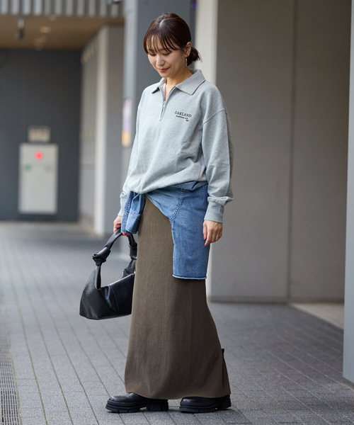 JOURNAL STANDARD（ジャーナルスタンダード）の「ウールライクハリヌキロングスカート（スカート・レディース・ブラック/ブラウン系その他・FREE）」の15枚目の写真