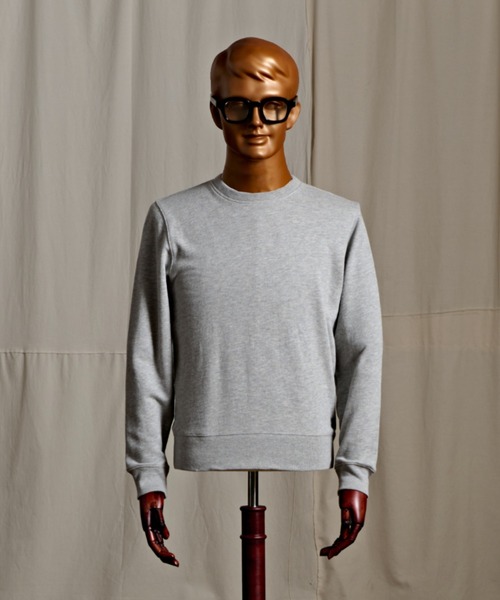 Coffee & Cigarettes(コーヒーアンドシガレッツ)の「2-9B(2E4) Standard Fit 8.4oz CREW NECK SWEAT(スウェット・メンズ・オートミール/ブラック/杢グレー・S/M/L/XL)」の3枚目の写真
