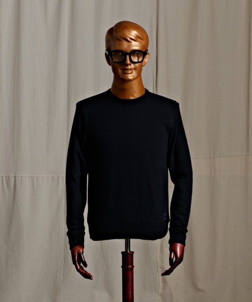 Coffee & Cigarettes(コーヒーアンドシガレッツ)の「2-9B(2E4) Standard Fit 8.4oz CREW NECK SWEAT(スウェット・メンズ・オートミール/ブラック/杢グレー・S/M/L/XL)」の1枚目の写真