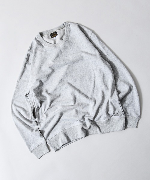 Coffee & Cigarettes(コーヒーアンドシガレッツ)の「2-9B(2E4) Standard Fit 8.4oz CREW NECK SWEAT(スウェット・メンズ・オートミール/ブラック/杢グレー・S/M/L/XL)」の6枚目の写真