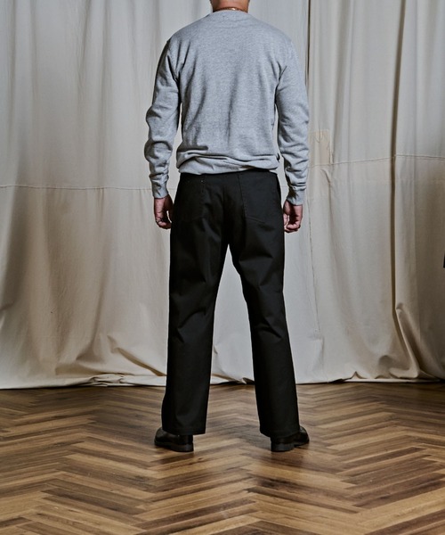 Coffee & Cigarettes(コーヒーアンドシガレッツ)の「2-9B(2E4) Standard Fit 8.4oz CREW NECK SWEAT(スウェット・メンズ・オートミール/ブラック/杢グレー・S/M/L/XL)」の7枚目の写真