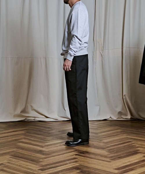 Coffee & Cigarettes(コーヒーアンドシガレッツ)の「2-9B(2E4) Standard Fit 8.4oz CREW NECK SWEAT(スウェット・メンズ・オートミール/ブラック/杢グレー・S/M/L/XL)」の12枚目の写真