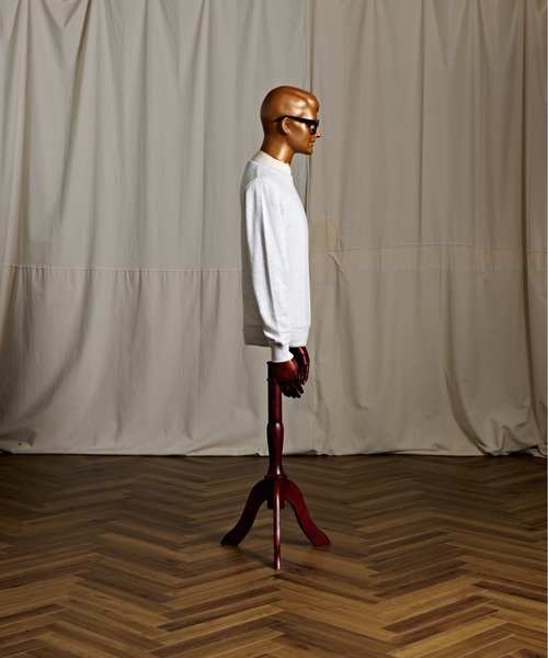 Coffee & Cigarettes(コーヒーアンドシガレッツ)の「2-9B(2E4) Standard Fit 8.4oz CREW NECK SWEAT(スウェット・メンズ・オートミール/ブラック/杢グレー・S/M/L/XL)」の16枚目の写真