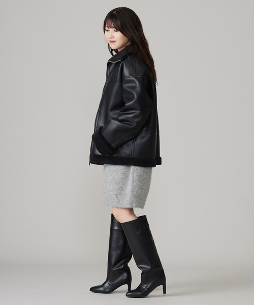 ♡Balconyフェイクムートンコート♡ フェイクムートンベスト＆ロングコート（WOMENアウター・コート
