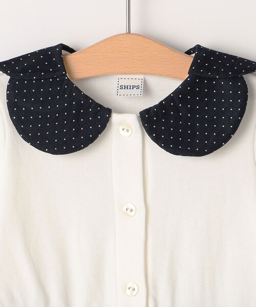 SHIPS（シップス）の「SHIPS KIDS:80～90cm / ドット カラー ワンピース（ワンピース・キッズ・ネイビー/オフホワイト・90/80）」の14枚目の写真