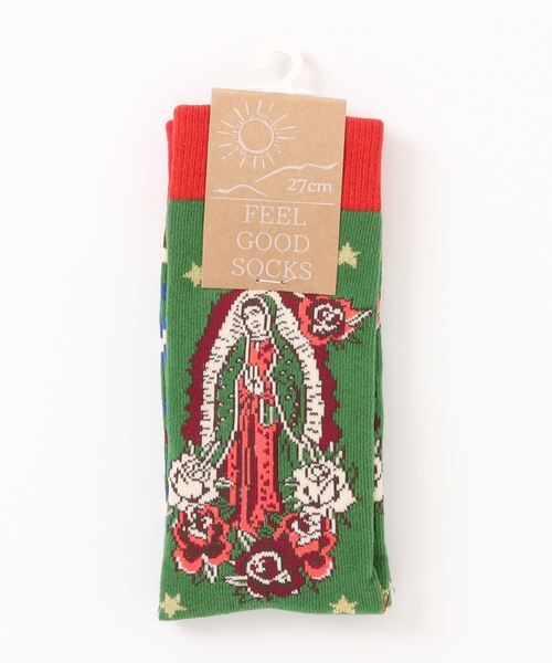 チャイハネ（チャイハネ）の「【チャイハネ】グアダミドルソックス25～28cm（ソックス/靴下・メンズ・パープル/ブラウン/グリーン/ホワイト/ブラック・FREE）」の9枚目の写真