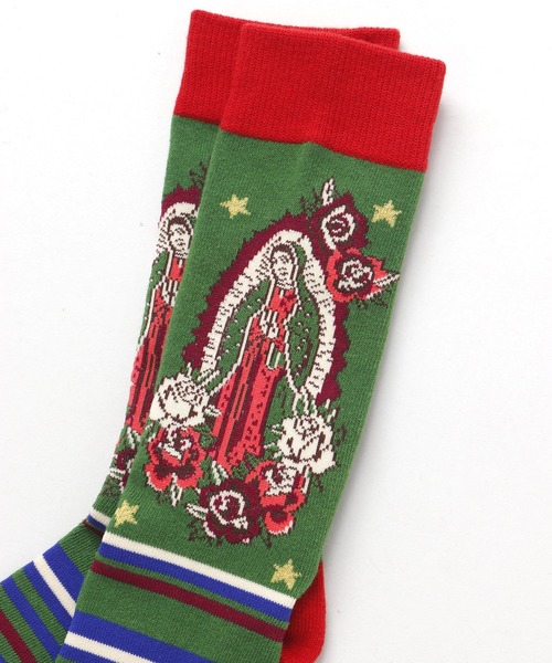 チャイハネ（チャイハネ）の「【チャイハネ】グアダミドルソックス25～28cm（ソックス/靴下・メンズ・パープル/ブラウン/グリーン/ホワイト/ブラック・FREE）」の10枚目の写真