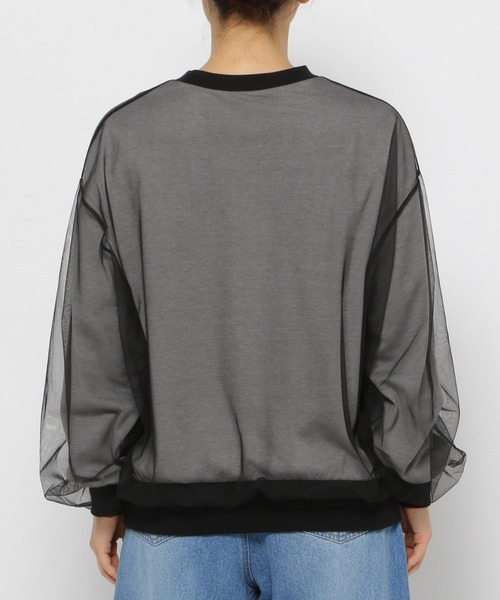 LAKOLE(ラコレ)の「チュールレイヤードプルオーバー / 152258(スウェット・レディース・グレー/アイボリー/ブラック・FREE)」の22枚目の写真