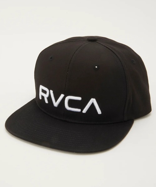RVCA（ルーカ）の「RVCA キッズ RVCA TWILL SNAPBACK  キャップ 【2024年秋冬モデル】/ルーカキッズロゴスナップバックキャップ（キャップ・キッズ・ブラック/ブラウン/ブルー系その他・FREE）」の2枚目の写真