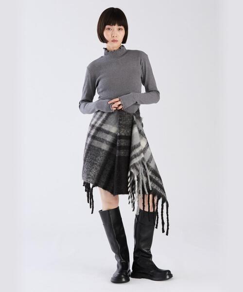 To b. by agnès b. チェック柄ショールカラーコート To b. by agnès b. チェック柄ショールカラーコート To b. by