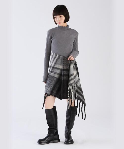 To b. by agnès b. チェック柄ショールカラーコート To b. by agnès b. チェック柄ショールカラーコート To b. by