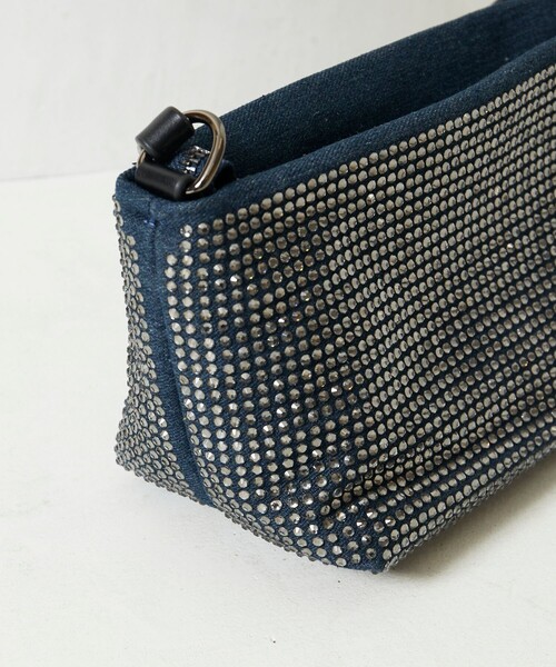 HVISK（ヴィスク）の「HVISK/ヴィスク GIL DENIM EMBELLISHED / ワンハンドルバッグ（ハンドバッグ・レディース・ブルー・ONE SIZE）」の2枚目の写真