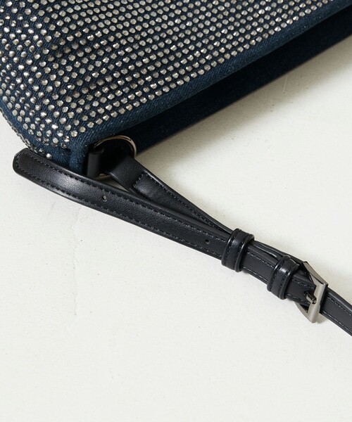 HVISK（ヴィスク）の「HVISK/ヴィスク GIL DENIM EMBELLISHED / ワンハンドルバッグ（ハンドバッグ・レディース・ブルー・ONE SIZE）」の4枚目の写真