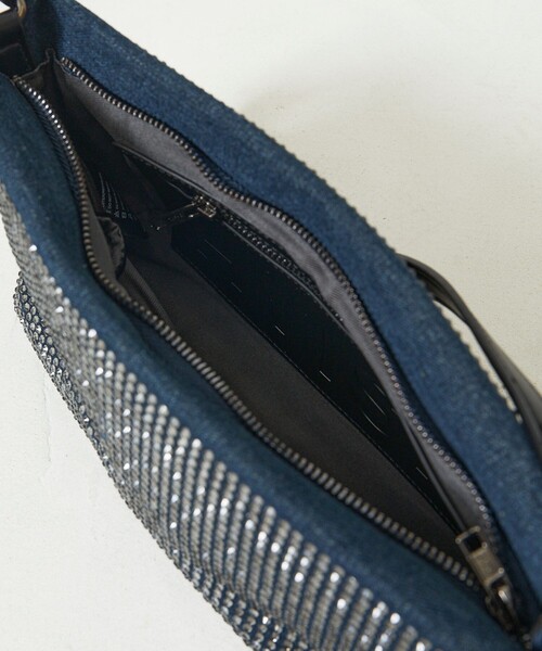 HVISK（ヴィスク）の「HVISK/ヴィスク GIL DENIM EMBELLISHED / ワンハンドルバッグ（ハンドバッグ・レディース・ブルー・ONE SIZE）」の5枚目の写真