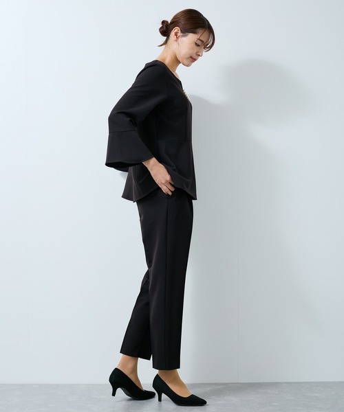 Jayro（ジャイロ）の「【360度ストレッチ】セットアップ対応ペプラムブラウス（シャツ/ブラウス・レディース・ブラック/ネイビー/ベージュ・L/M/S）」の21枚目の写真