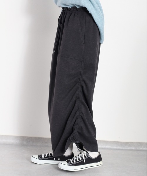 cepo（セポ）の「ツイルジャージーナロースカート（スカート・レディース・チャコール/グレー/オフホワイト・M）」の5枚目の写真