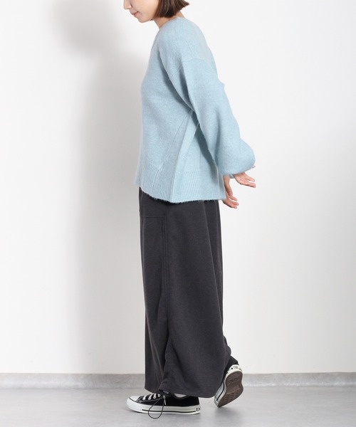 cepo（セポ）の「ツイルジャージーナロースカート（スカート・レディース・チャコール/グレー/オフホワイト・M）」の11枚目の写真