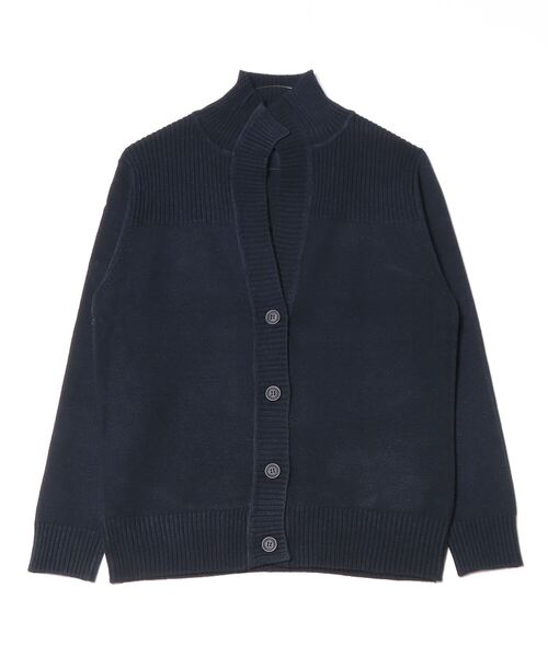 TOKYO SHIRTS(トウキョウシャツ)の「スタンドヘンリーネック レディースニットカーディガン(カーディガン/ボレロ・レディース・ネイビー/ピンク/ブラック/ブルー/グレー・M/LL/L)」の4枚目の写真