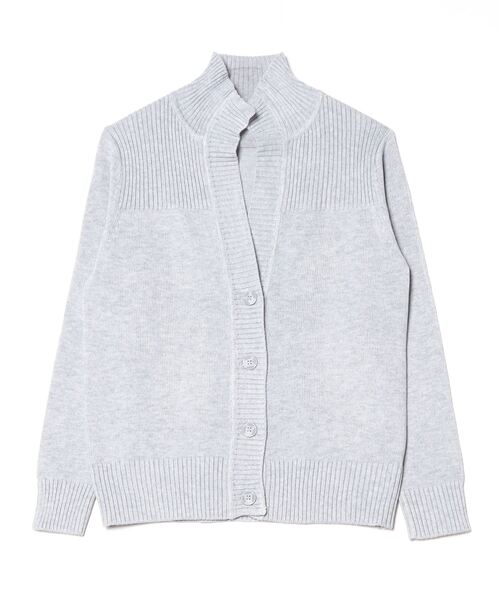TOKYO SHIRTS(トウキョウシャツ)の「スタンドヘンリーネック レディースニットカーディガン(カーディガン/ボレロ・レディース・ネイビー/ピンク/ブラック/ブルー/グレー・M/LL/L)」の3枚目の写真