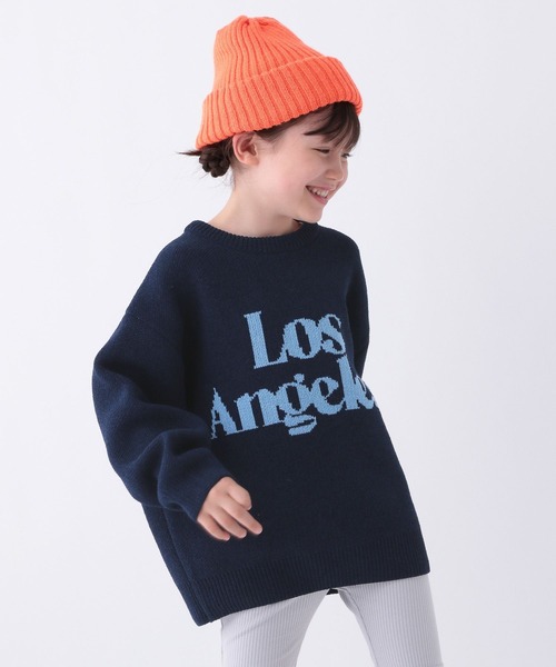BAYFLOW（ベイフロー）の「[汚れても安心♪] 洗えるHAPPYニット(KIDS)（ニット/セーター・キッズ・ネイビー/イエロー/ピンク/ブラウン/グリーン/オフホワイト/ブラック/オレンジ・110cm/120cm/130cm/140cm/150cm）」の22枚目の写真