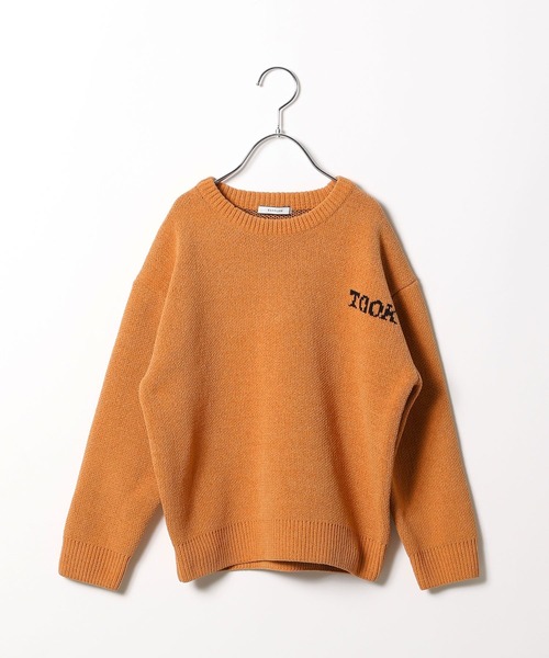 BAYFLOW（ベイフロー）の「[汚れても安心♪] 洗えるHAPPYニット(KIDS)（ニット/セーター・キッズ・ネイビー/イエロー/ピンク/ブラウン/グリーン/オフホワイト/ブラック/オレンジ・110cm/120cm/130cm/140cm/150cm）」の17枚目の写真