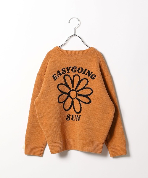 BAYFLOW（ベイフロー）の「[汚れても安心♪] 洗えるHAPPYニット(KIDS)（ニット/セーター・キッズ・ネイビー/イエロー/ピンク/ブラウン/グリーン/オフホワイト/ブラック/オレンジ・110cm/120cm/130cm/140cm/150cm）」の16枚目の写真