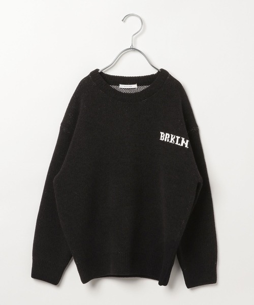 BAYFLOW（ベイフロー）の「[汚れても安心♪] 洗えるHAPPYニット(KIDS)（ニット/セーター・キッズ・ネイビー/イエロー/ピンク/ブラウン/グリーン/オフホワイト/ブラック/オレンジ・110cm/120cm/130cm/140cm/150cm）」の21枚目の写真